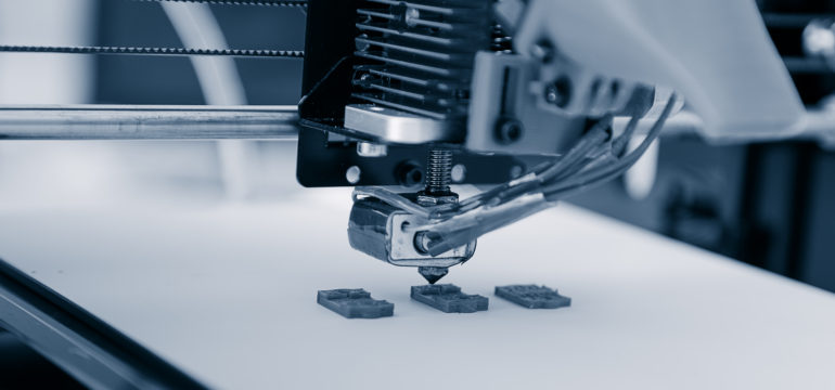 A 3D printer in progress